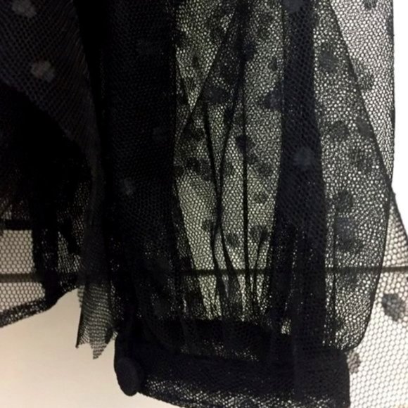 BCBG MAXAZRIA LEORA MESH TOP BLACK COLOR SIZE S $198.00 - Picture 10 of 12